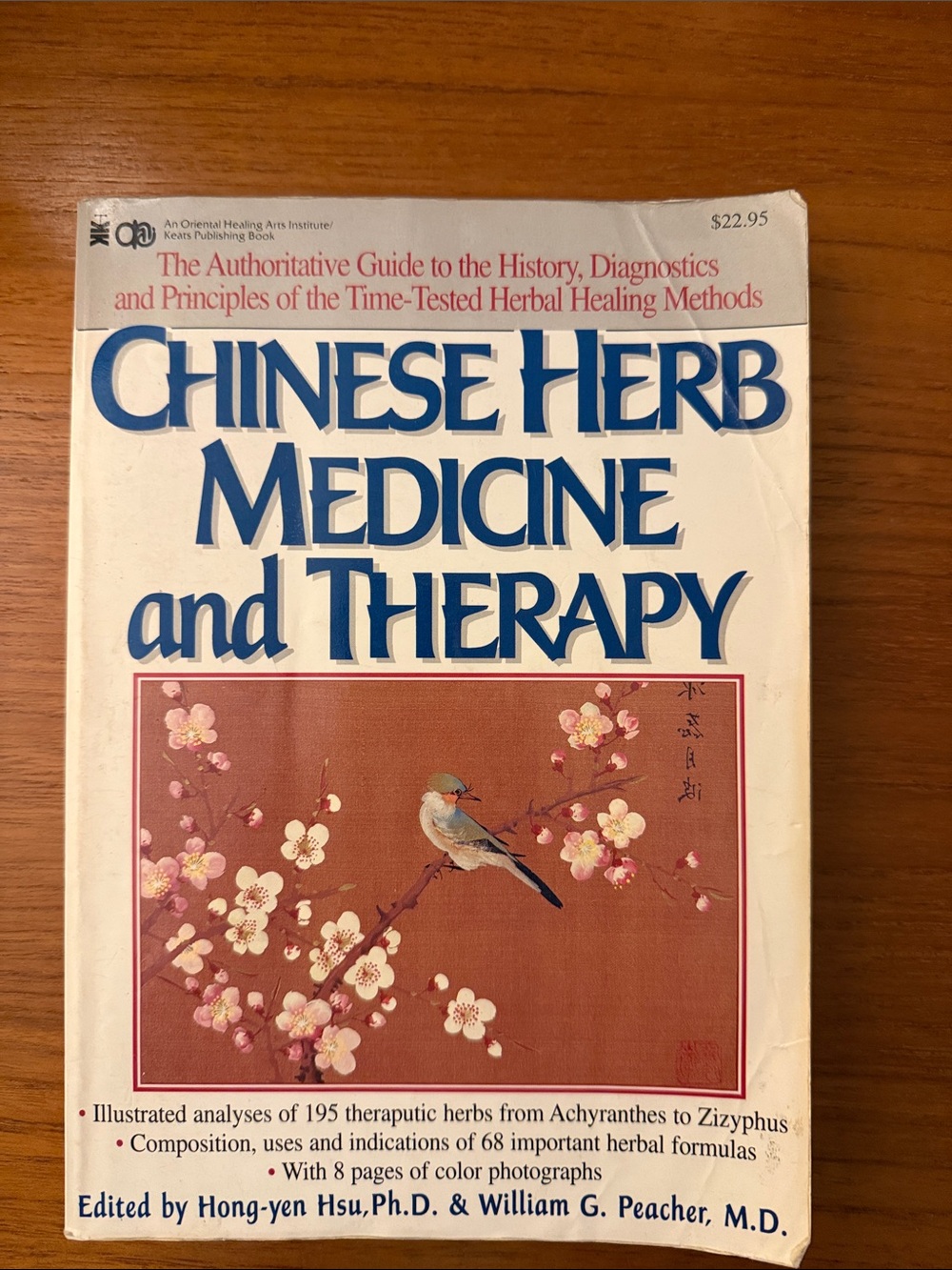 Chinese Herb Medicine and Therapy Art Print — White and Pink-Brown